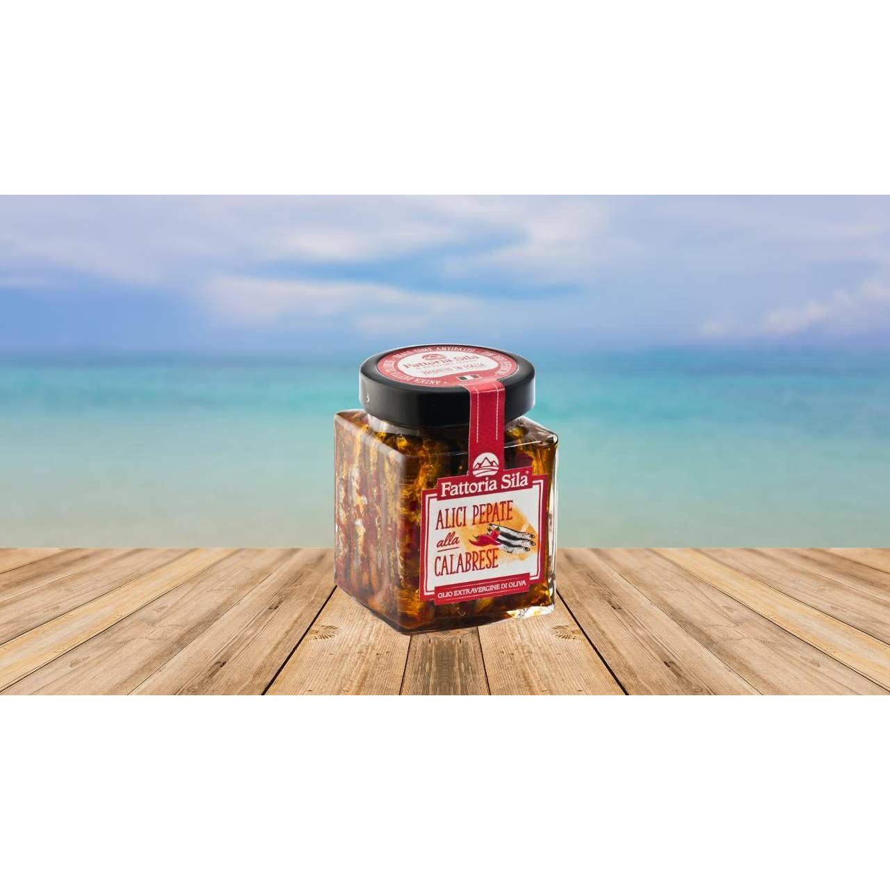 Alici Pepate Alla Calabrese con Puro Peperoncino Nostrano 280gr - Nonna Calabrese.it