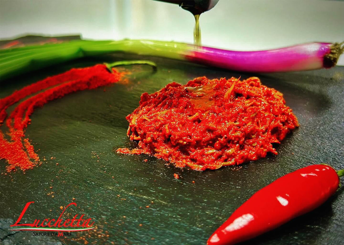 Pate’ di Sardellina PICCANTE con pomodori secchi - Conserve