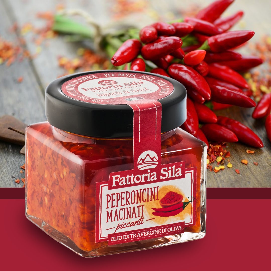 Peperoncini Macinati Calabresi Prodotti in Italia 180gr - Nonna Calabrese.it